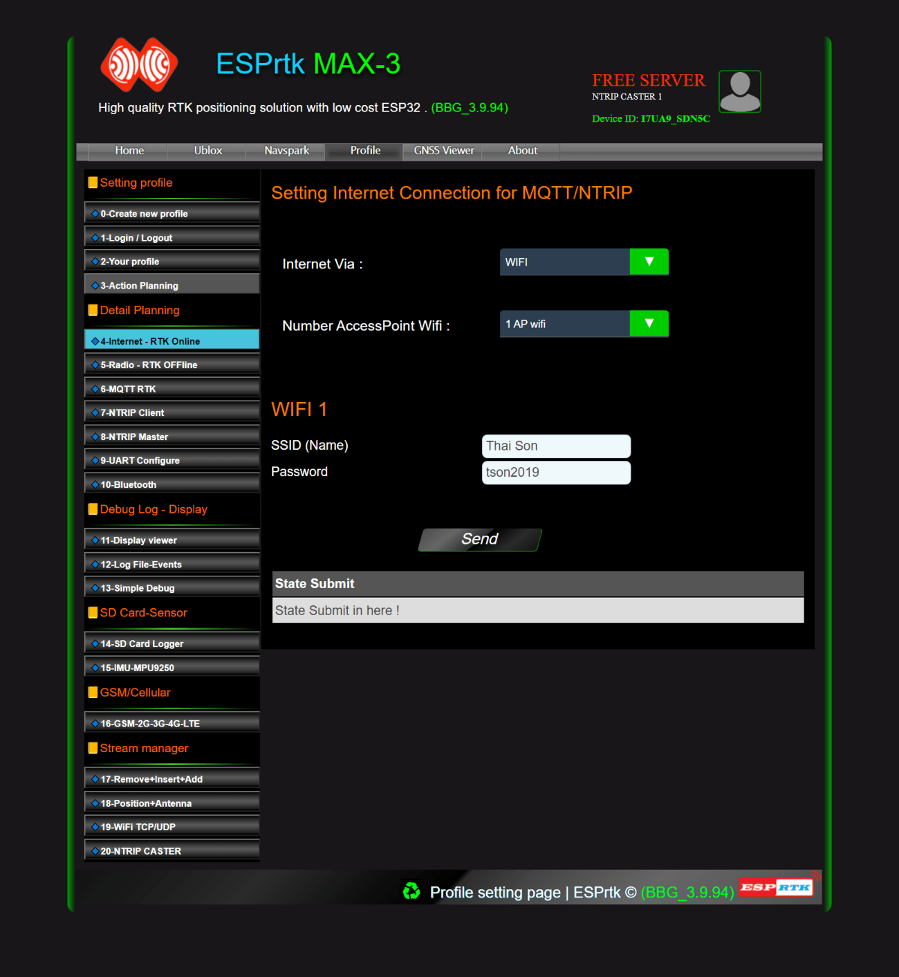 FULL Size -  ESPRTK NTRIP CASTER SEVER ESP32 F9P PX1122R UBLOX SKYTRAQ NAVSPARK TRIMBLE TOPCON HEMISPHERE