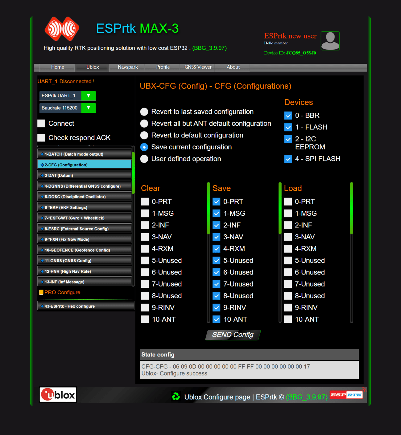 FULL Size -  ESPRTK NTRIP CASTER SEVER ESP32 F9P PX1122R UBLOX SKYTRAQ NAVSPARK TRIMBLE TOPCON HEMISPHERE JOHN DEERE